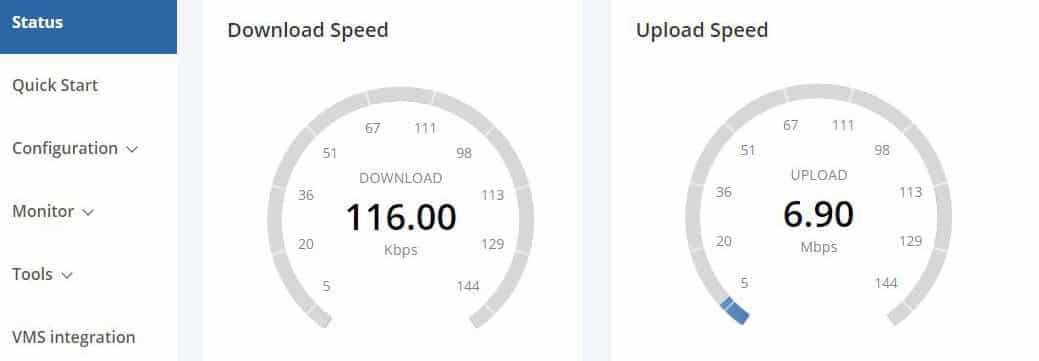 Download and Upload Status