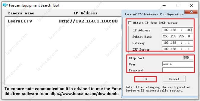 Foscam IP camera tool