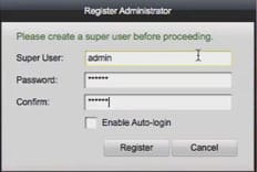 iVMS 4200 on MAC OS create login password