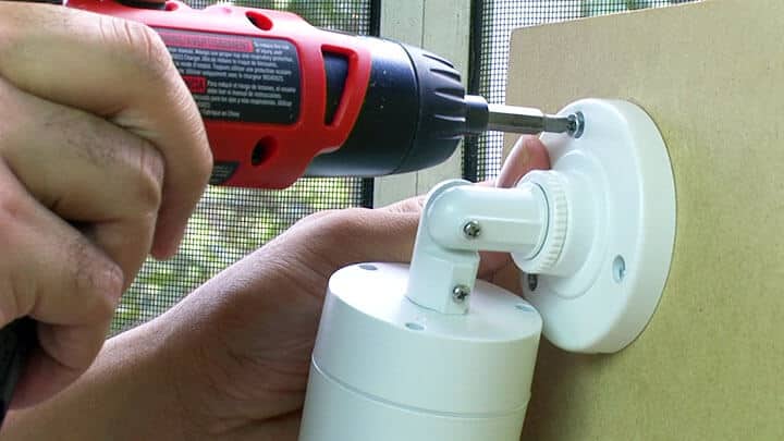 Security camera installation
