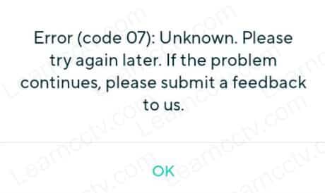 Wyze error code 7 how to fix